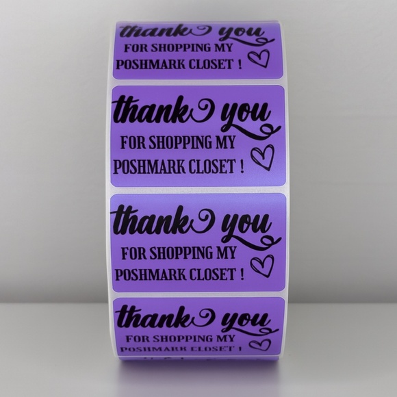 Thank You for Shopping My Poshmark Closet Stickers | THANK YOU STICKERS - Picture 4 of 11